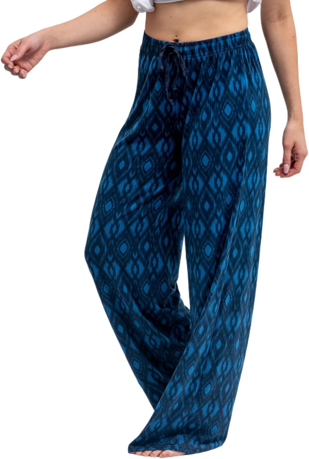Hello Mello Signature Lounge Pants Womens Soft Pajama Bottoms Elastic Waistband Drawstring Tie