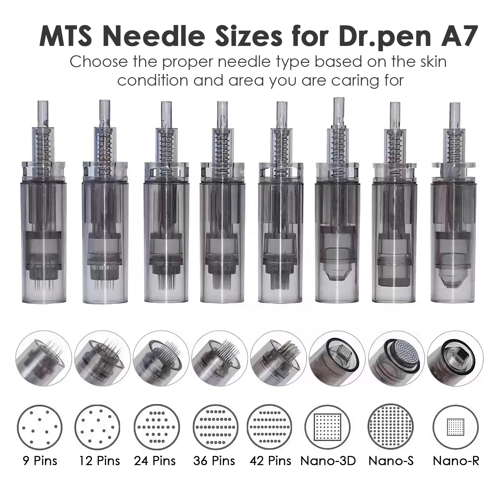 30Pcs Agujas de Microneedling de 12 Pin para Microneedling Dr.pen A7, Micropunción de Repuesto Desechables Originales, Microagujas Accesorios para el Cuidado de la Piel (12 Pin, 30Pcs)
