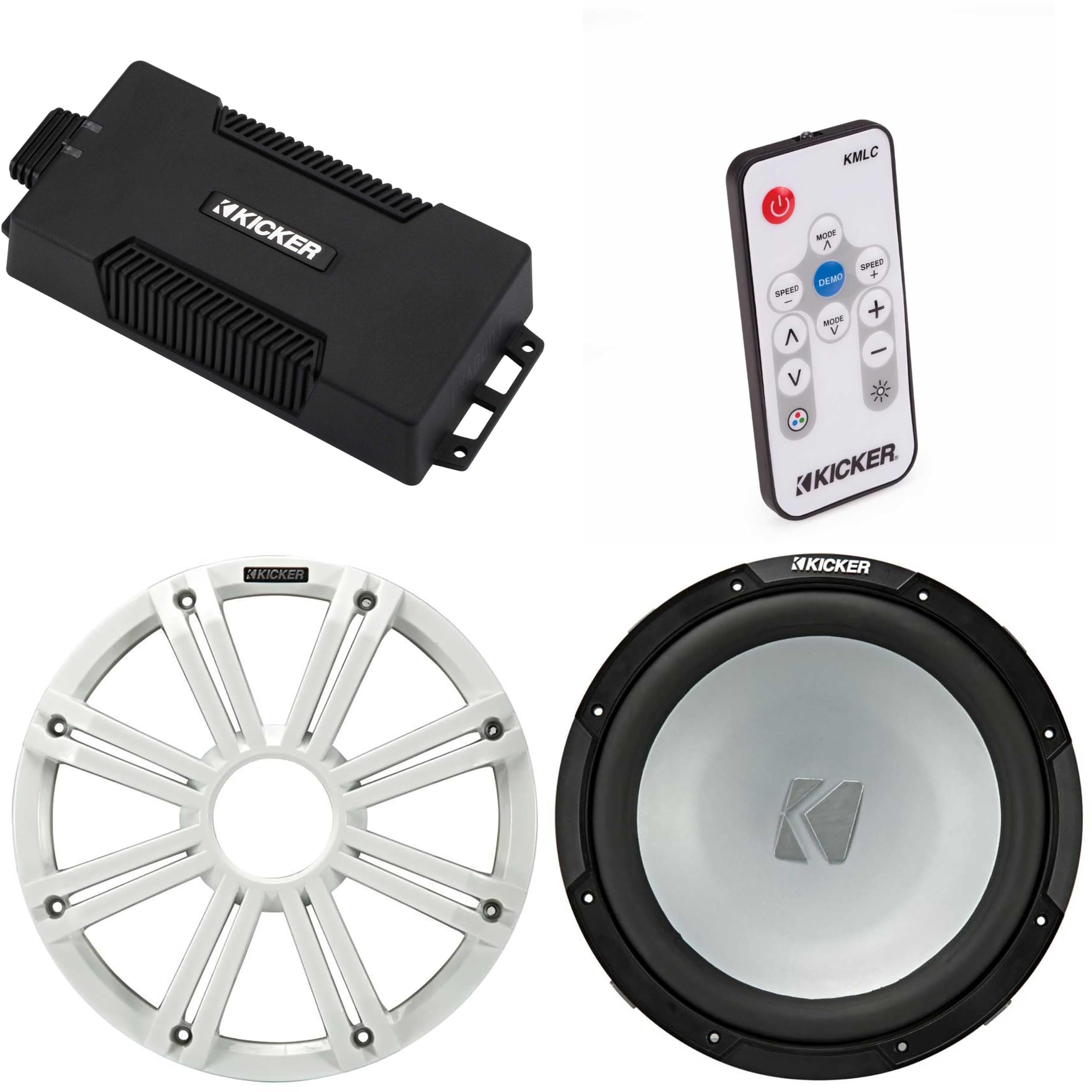 Kicker 48PXA6001 Weatherproof Powersport Mono Amp & 12