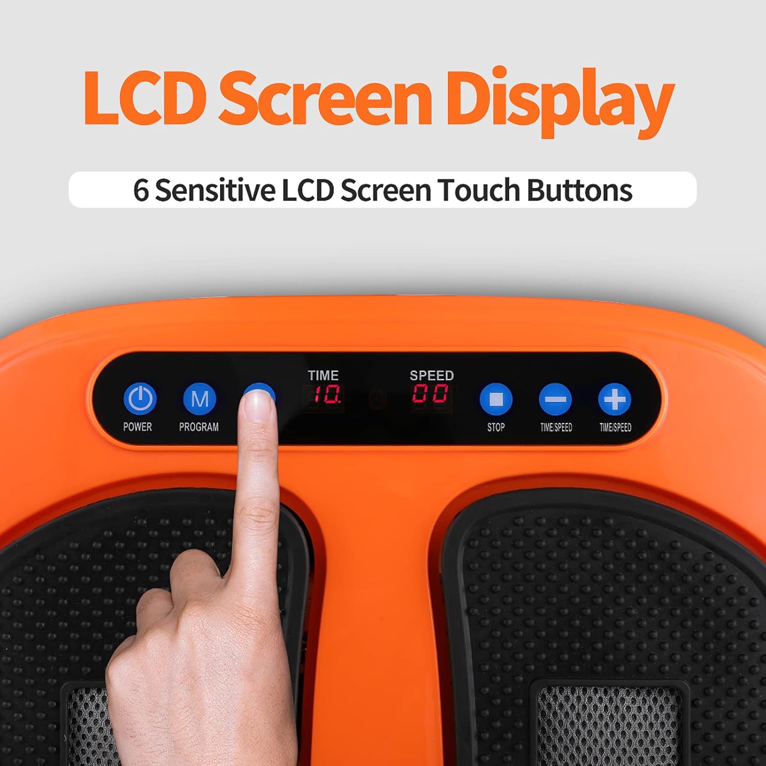 HOILTA Foot Massager Machine with Remote Control, Adjustable Vibrating and Rotating Speed Electric Foot Massager, Foot, Leg and Back Massager Increased Blood Circulation : Health & Household