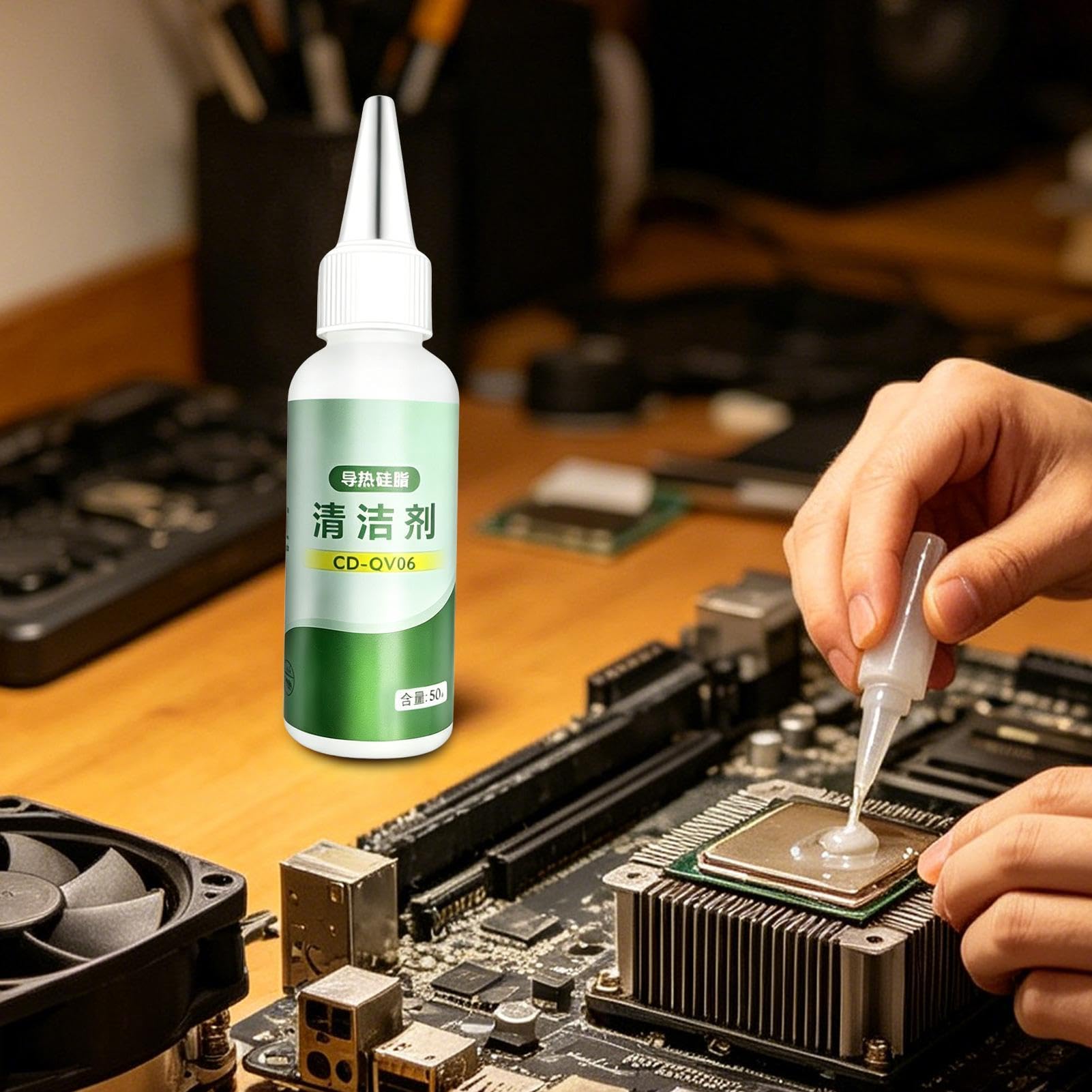 La rimozione di grasso in silicone – 50 ml detergente per la manutenzione del grasso in silicone | rimozione della pasta termica – per GPU computer console dissipatore di calore chipset