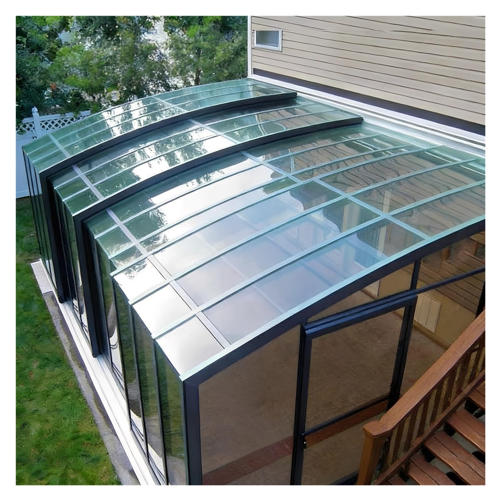 Láminas de Policarbonato Invernaderos Cubierta de Repuesto Pérgola y Cochera para Paneles Acristalamiento Exterior Panel Repuesto Cobertizo(1.5x8m/4.92x26.24ft)