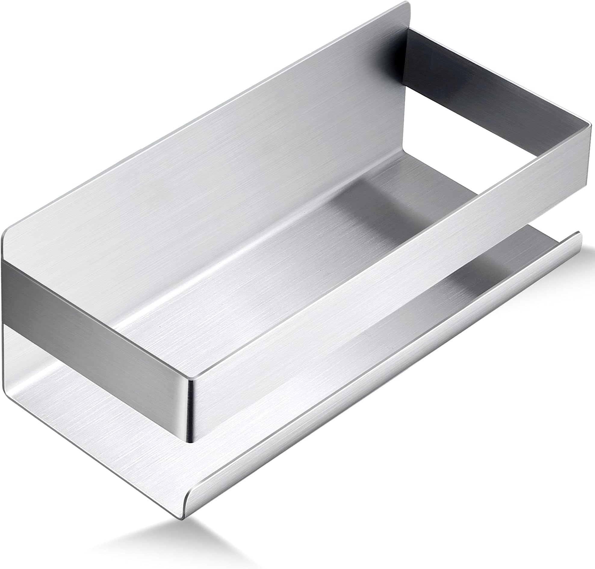 YIGII Self Adhesive Shower Shelf - Bathroom Shelf Stick on Wall Shower Caddy Stainless Steel