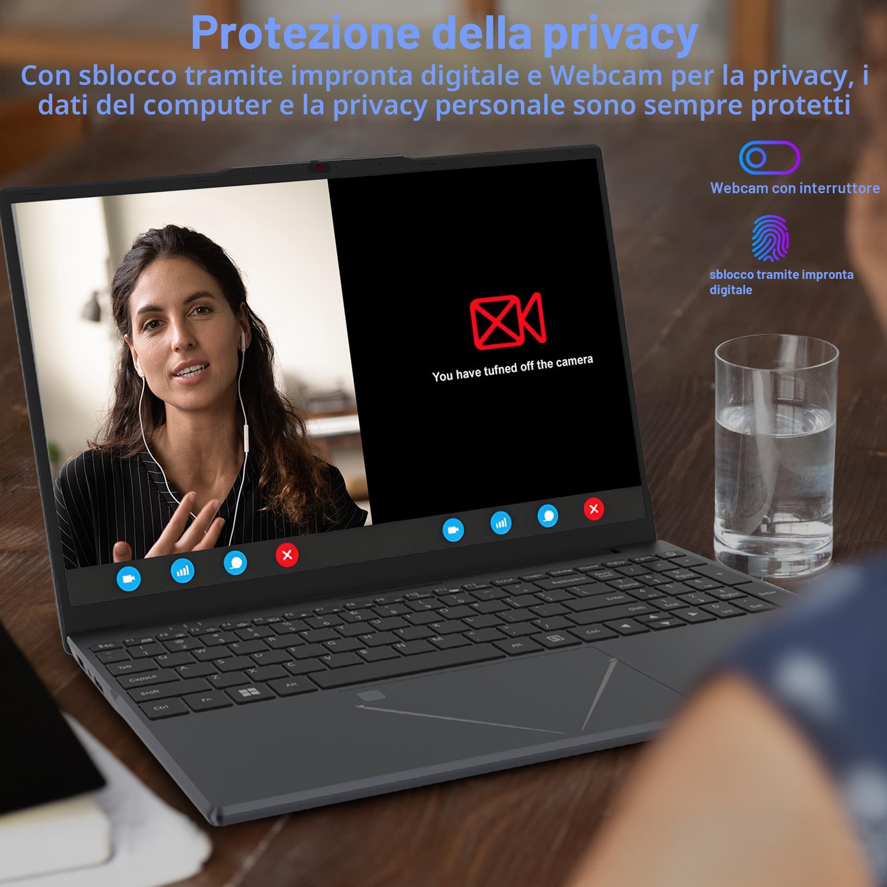 DREAMFYRE - Computer portatile Ryzen 5 Processore (fino a 3,70 GHz), 16 GB RAM, 512 GB SSD, schermo FHD 1920 x 1080, Wi-Fi 5 Dual Band, PC portatile versatile per ufficio, studenti e telelavoro.