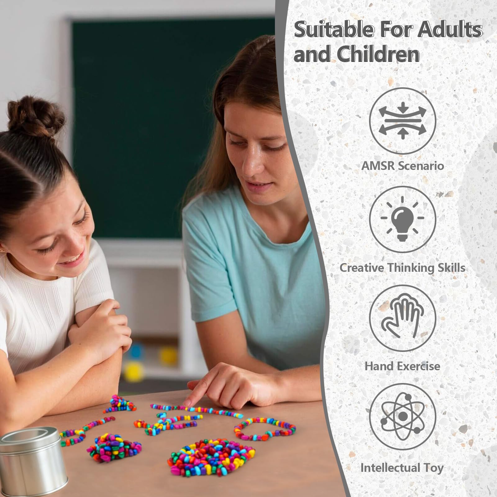 Magnet, Colored Magnet 300g, Anti-Stress Toys, Sensory Toys, ASMR Office Gadgets, From 3 Years Old - Image 4