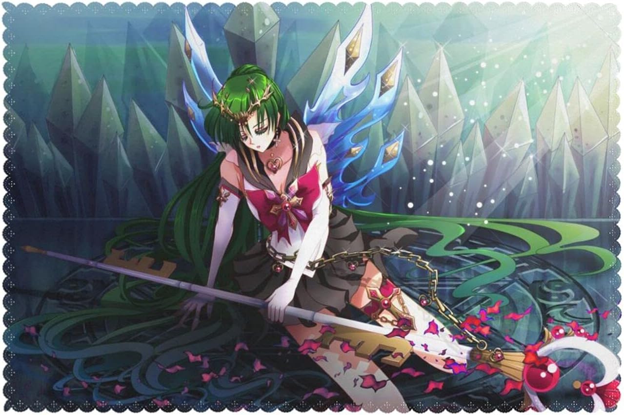 Amazon 美少女戦士セーラームーンの壁紙 ランチョンマット かわいい おしゃれ 食卓飾り 滑り止め 断熱 家庭レスト ラン用 プレース マット 6枚セット 30x45cm ランチョンマット オンライン通販