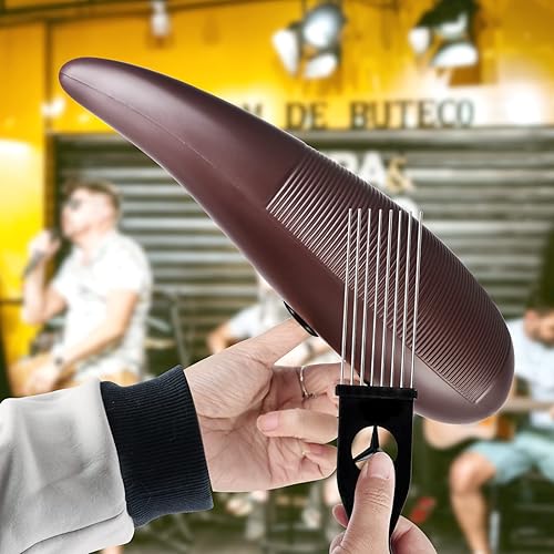 Miniatura 5 de EASTROCK Guiro Instrument - Instrumento de percusión latina en forma de pez de 3.3 x 12 pulgadas con 1 raspador herramienta de entrenamiento musical