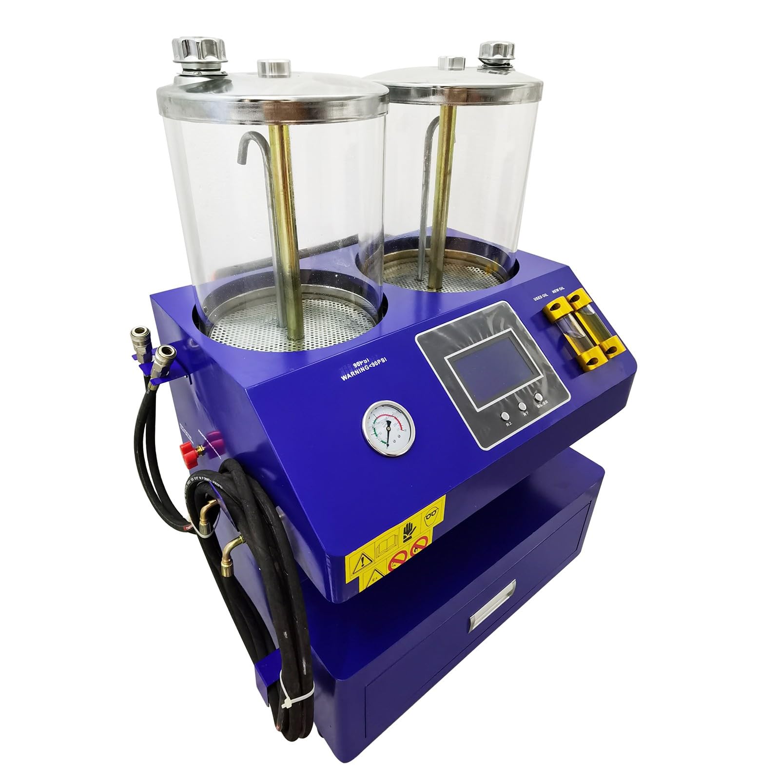BEILOCKERY DC12V Visual Automatic Transmission Oil Exchange Cleaning Machine 0-150psi Auto Transmission Fluid Flush Machine 150W