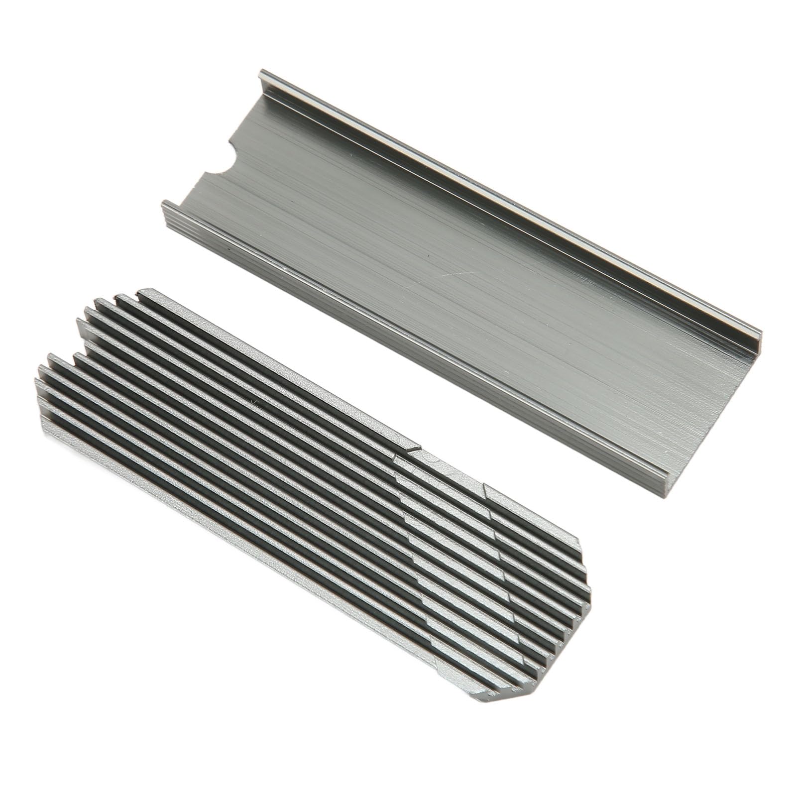 Sorandy M.2 NVMe SSD Enclosure Adapter SSD Case, M.2 Heatsink NVMe 2280 SSD Heat Sink Computer PC PCIE M2 SSD Cooler for 980 970 Plus SN850 SN750 SN570 Firecuda 530, (Silver)