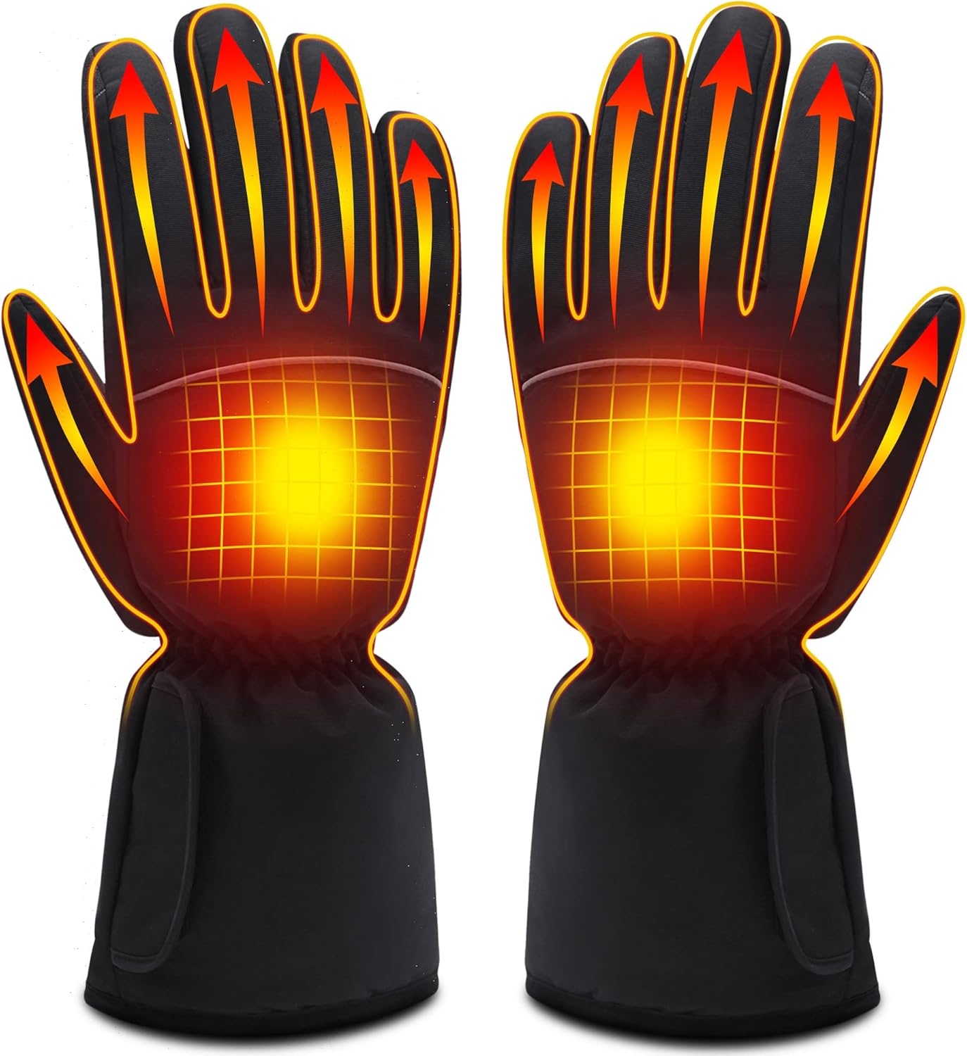 SVPRO Electric Heated Gloves for Men Women,Battery Powered Heat Ski