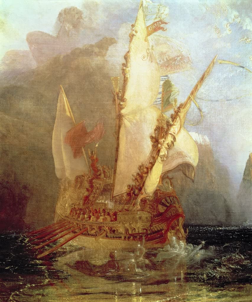 Affiche Toile Ulysse se moquant de Polyphème 60x90cm pour décoration