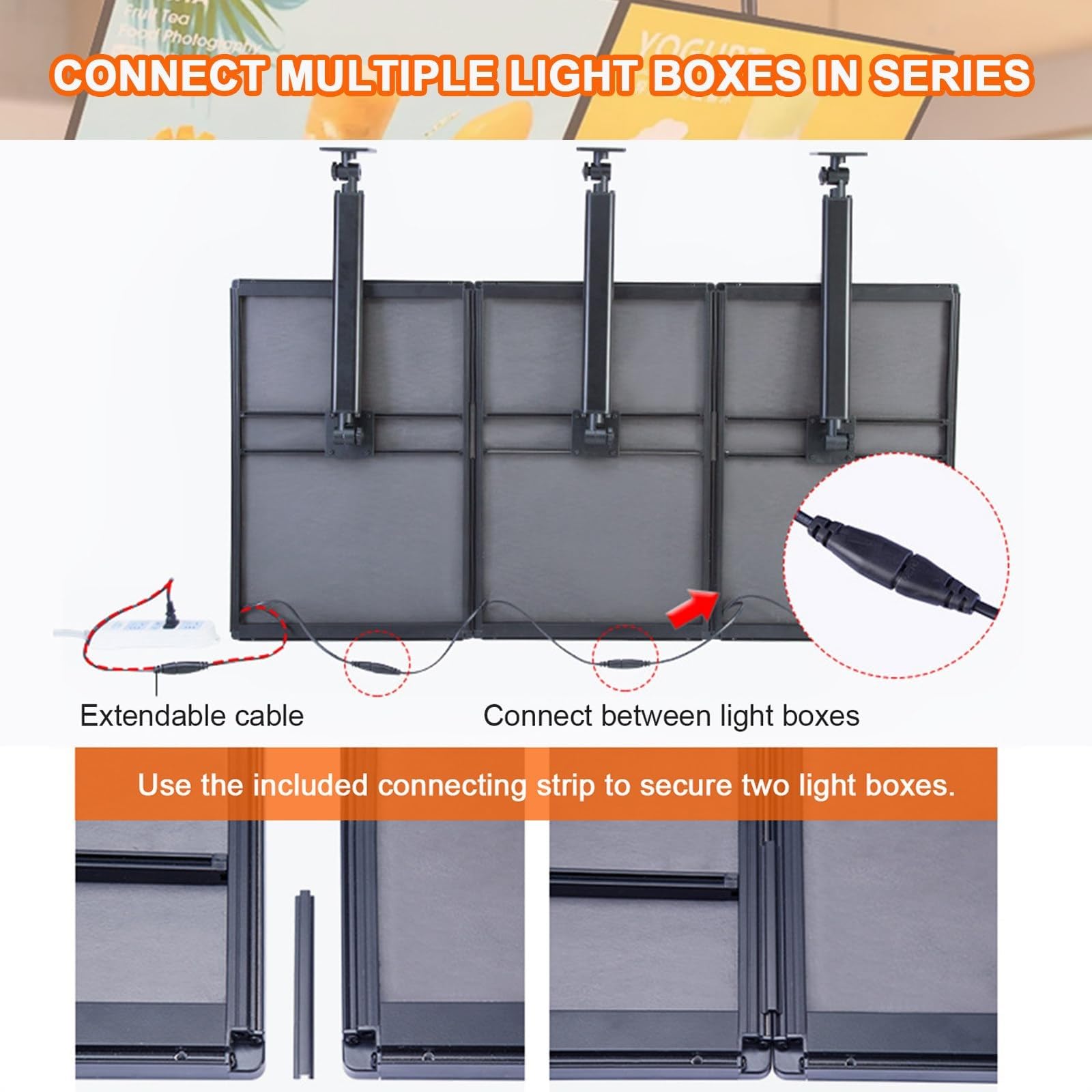 Display LED Para Publicidad Comercial - Estructura Ultrafina, Alta Luminosidad, Orientable Horizontal/Vertical Para Hoteles Y Locales Comerciales(1PC,60 * 100cm)