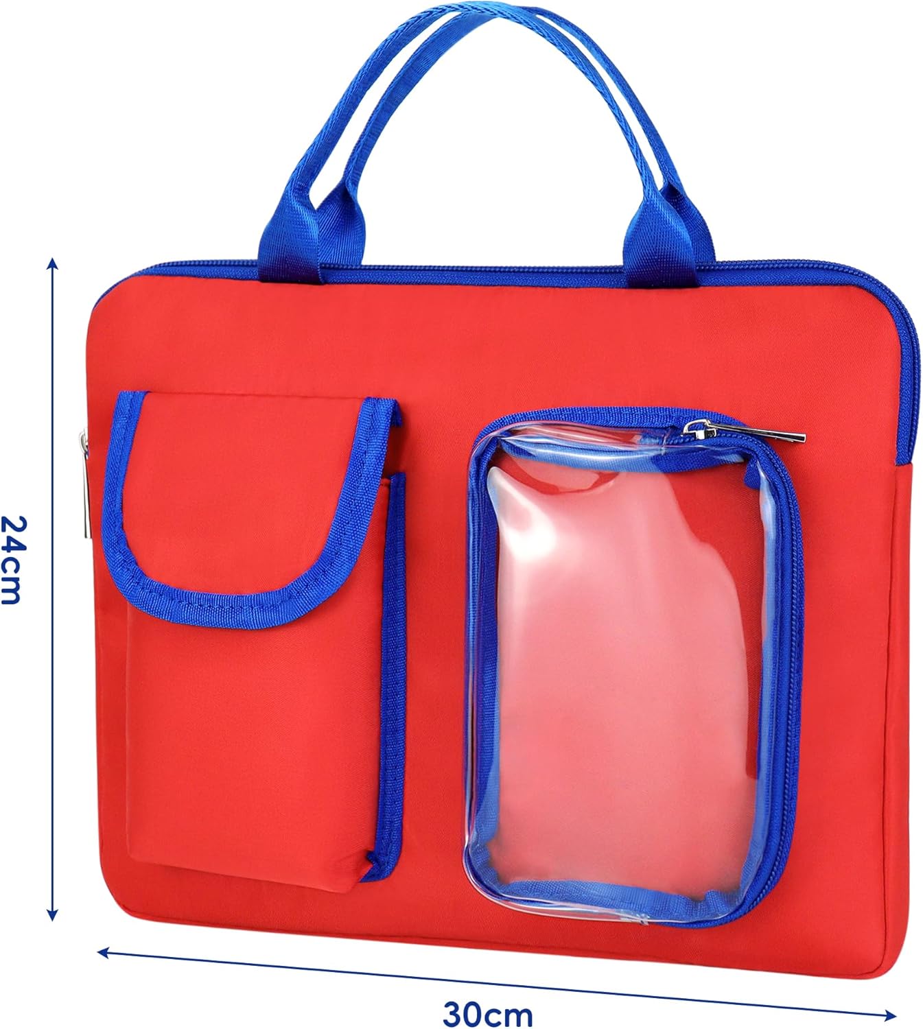 Annmore Carrying Bag for LEXiBOOK Educational and Bilingual Laptop, Red/Blue