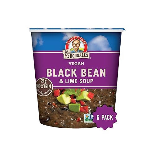 Vista 19 de Dr. McDougall's - Sopa vegana de guisantes divididos - Sin gluten - Fideos ramen - Tazas de fideos ramen instantáneos - Ramen bajo en sodio - Sin