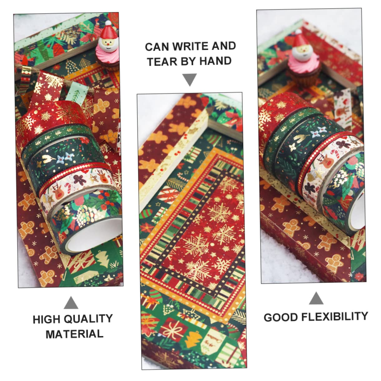 63rollos Cinta De Navidad Washi Tape De Cintas De Japonesas para Manualidades y Decoración De Diseño para Tarjetas y Scrapbooking