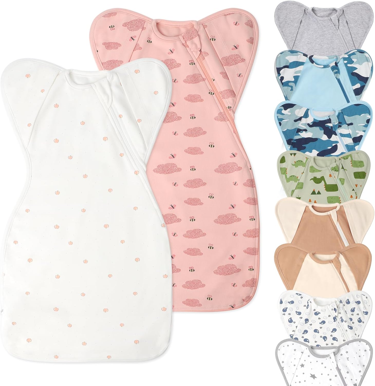 Knirose Swaddle Blanket Sleep Sack with Arms Up Design Help