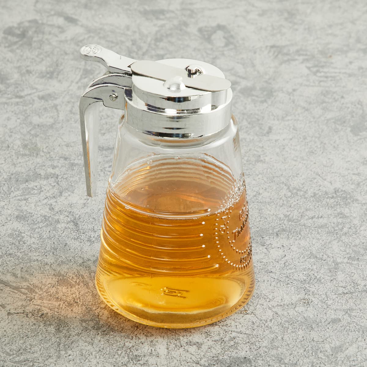 Home CentreEternia Glass Old Fashioned Syrup Dispenser - 9.3 x 12.5 cm - 300 ml