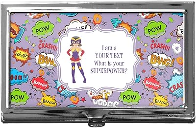 YouCustomizeIt Personalized What is your Superpower Business Card Case