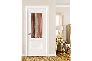 Country Barn Babe: French Door Curtain with Eye-Catching Barn Wood Design