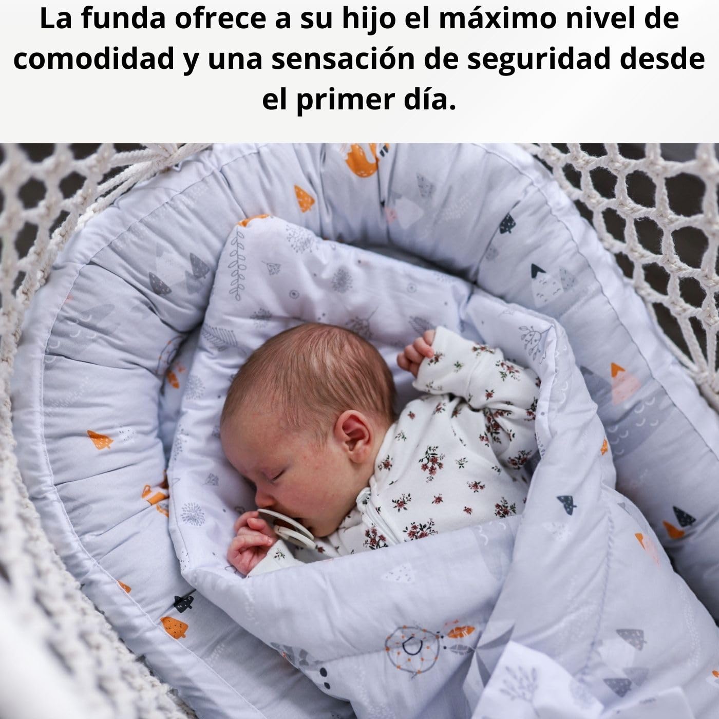 Bellochi 2in1 Saco de Dormir para Bebé - Arrullo para Bebes 75 x 75 cm - Saco para Envolver 100% Muselina - Saco Capazo - Cuddly Muslin Beige