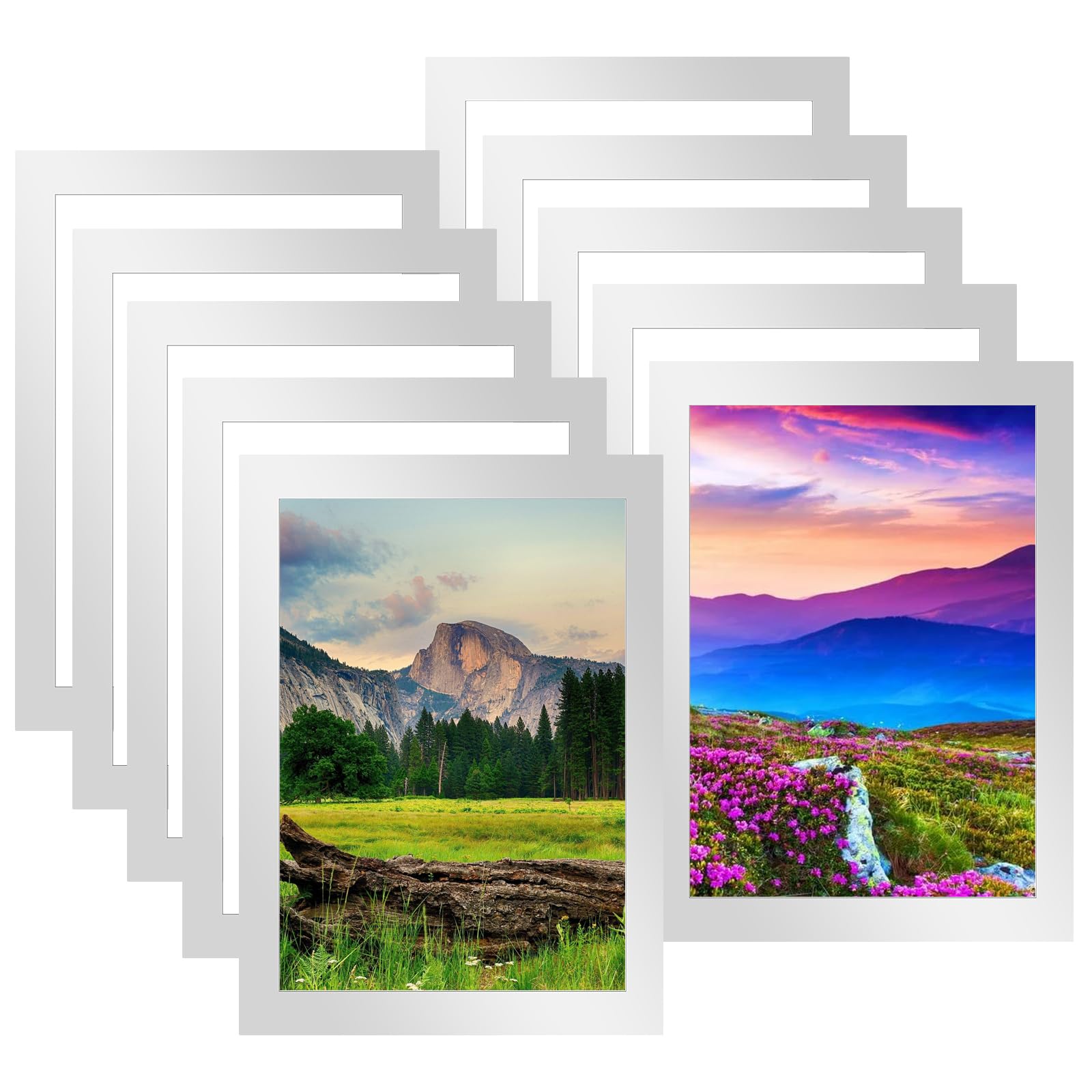 Cornici Magnetiche A5 10 Pezzi - Trasparenti Autoadesive Per Foto E Poster