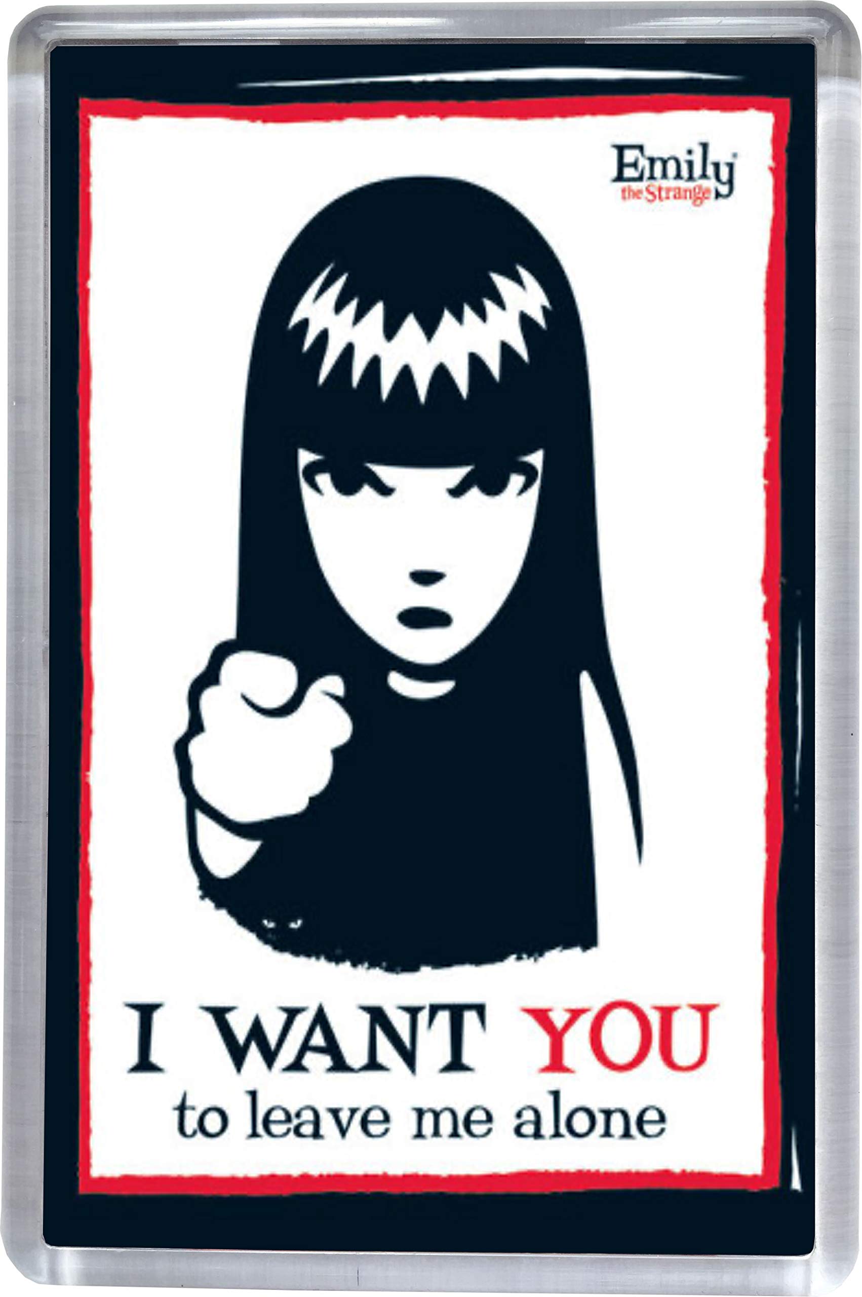Super Universe Multicolor Emily The Strange Leave Me Alone Fridge Magnet 5 X 7.5 Cm