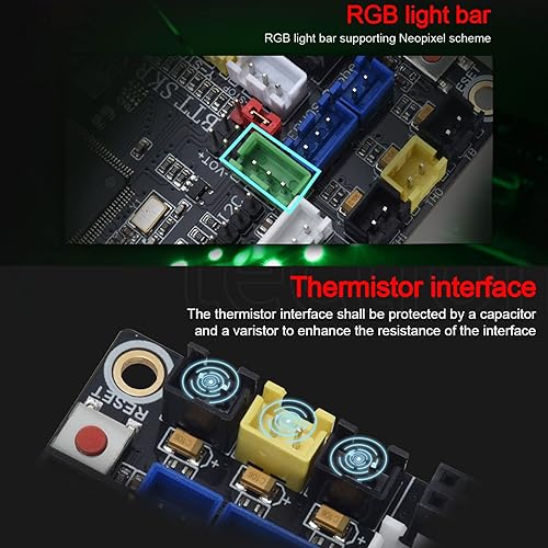 Vista 35 de BIGTREETECH SKR V1.4 Turbo 32bit tablero de control DIY para la mayoría de FDM 3D Priners Mainbaord compatible con pantalla táctil de la serie