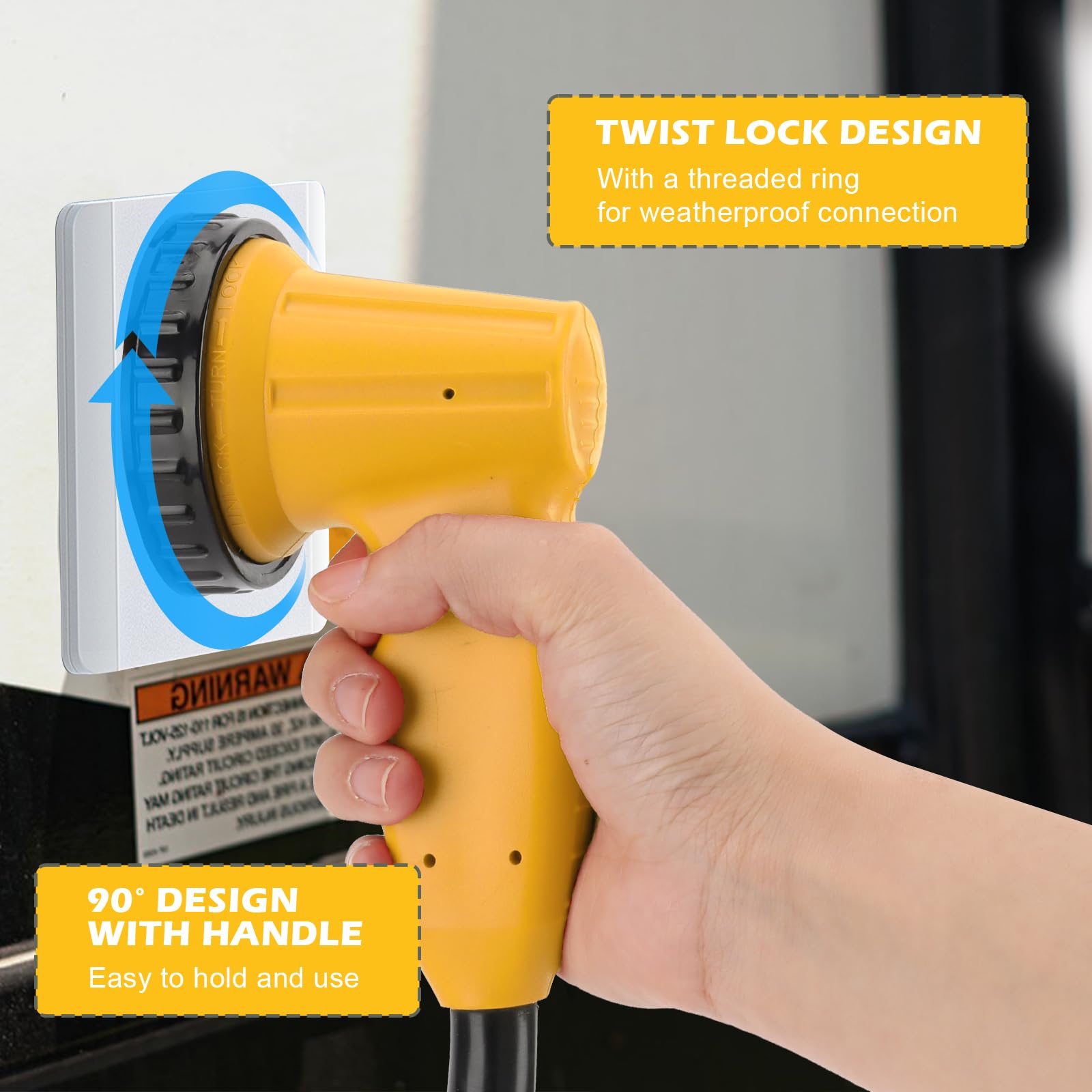 Adapter RV 30 A do 110 ze złączem blokującym