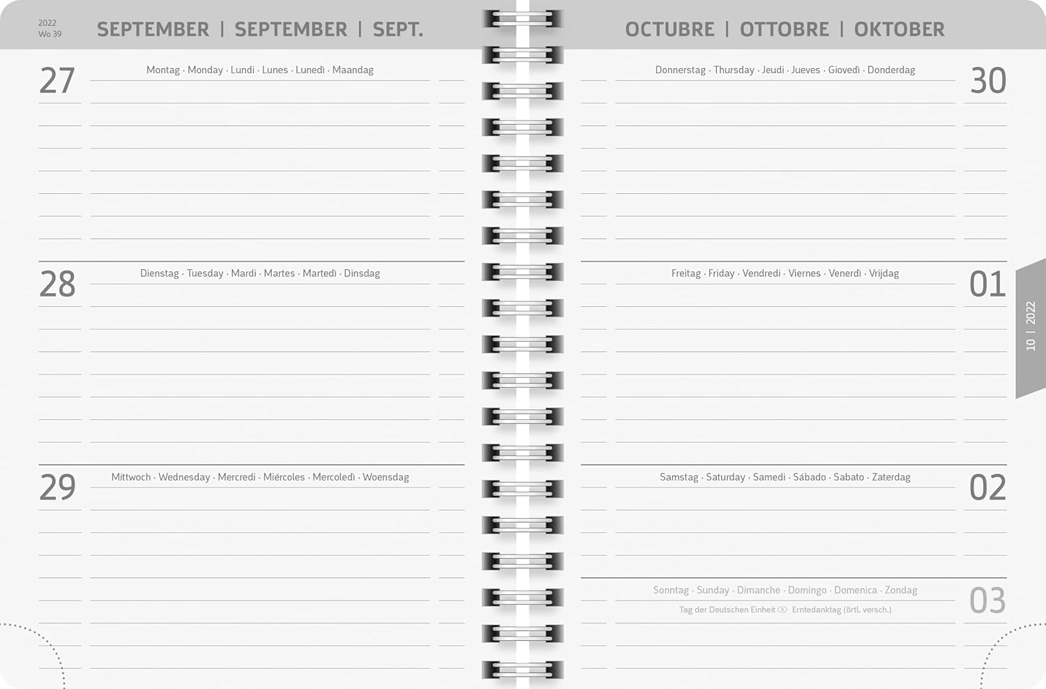 Brunnen School Calendar 2022/2023 A6 2 Pages = 1 Week 1071870223 Motif: Suburb Streets