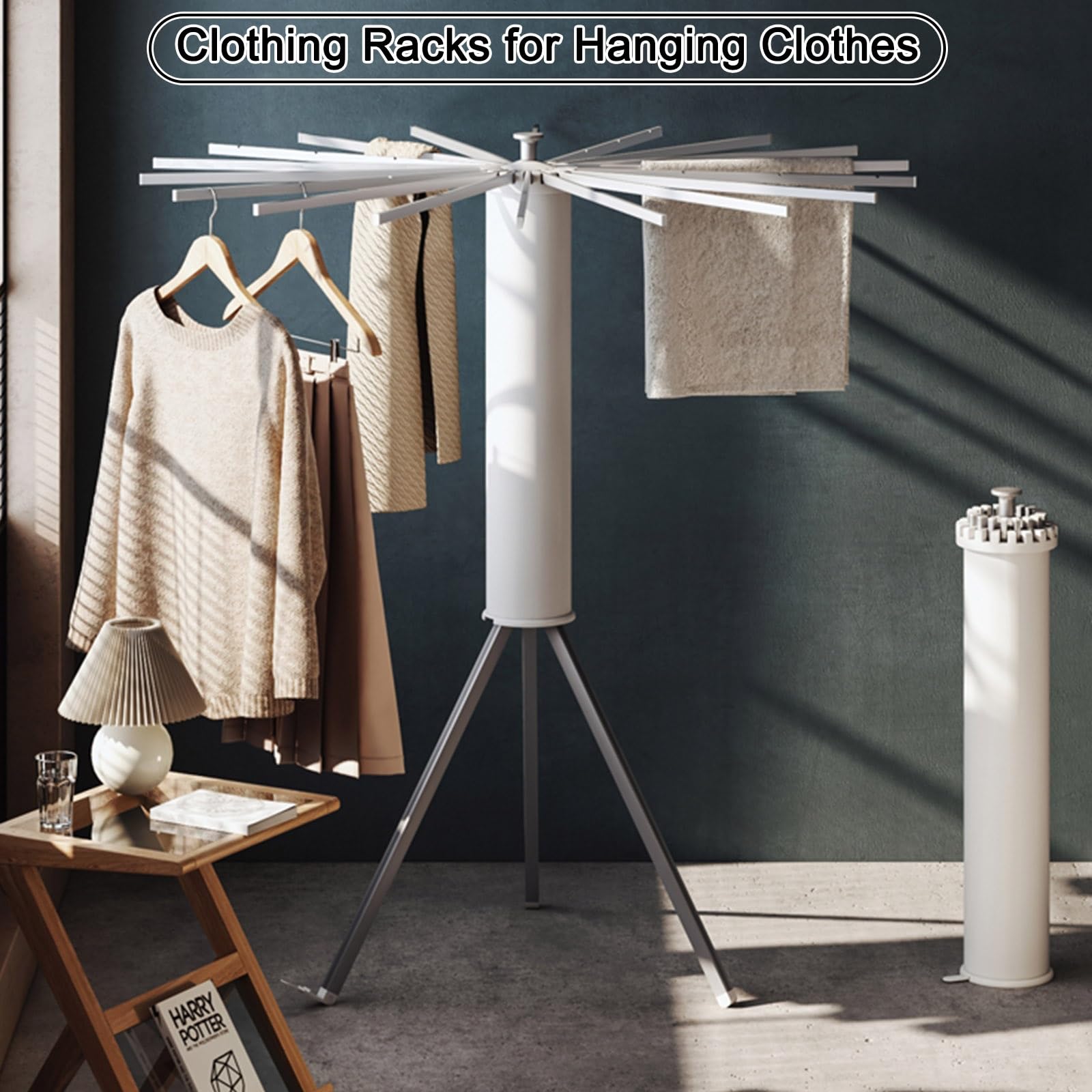 Portatile, in alluminio, pieghevole, appendiabiti, versatile, in metallo, per camera da letto, bagno, soggiorno, camera, viaggi, hotel e dormitorio, design compatto e leggero