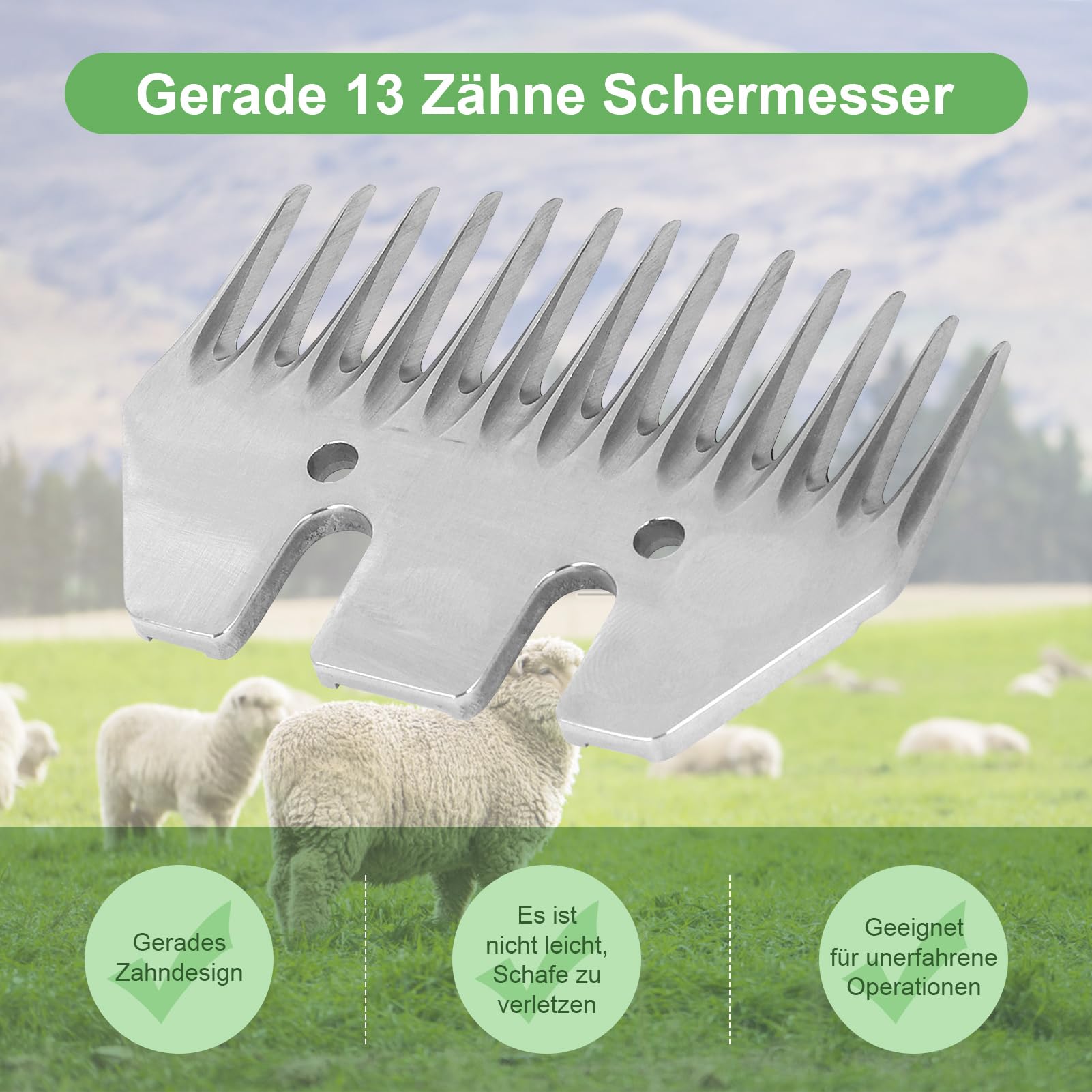 Lama per Tosare le Pecore 13 Denti Elettrica Professionale per Capre Ricambio