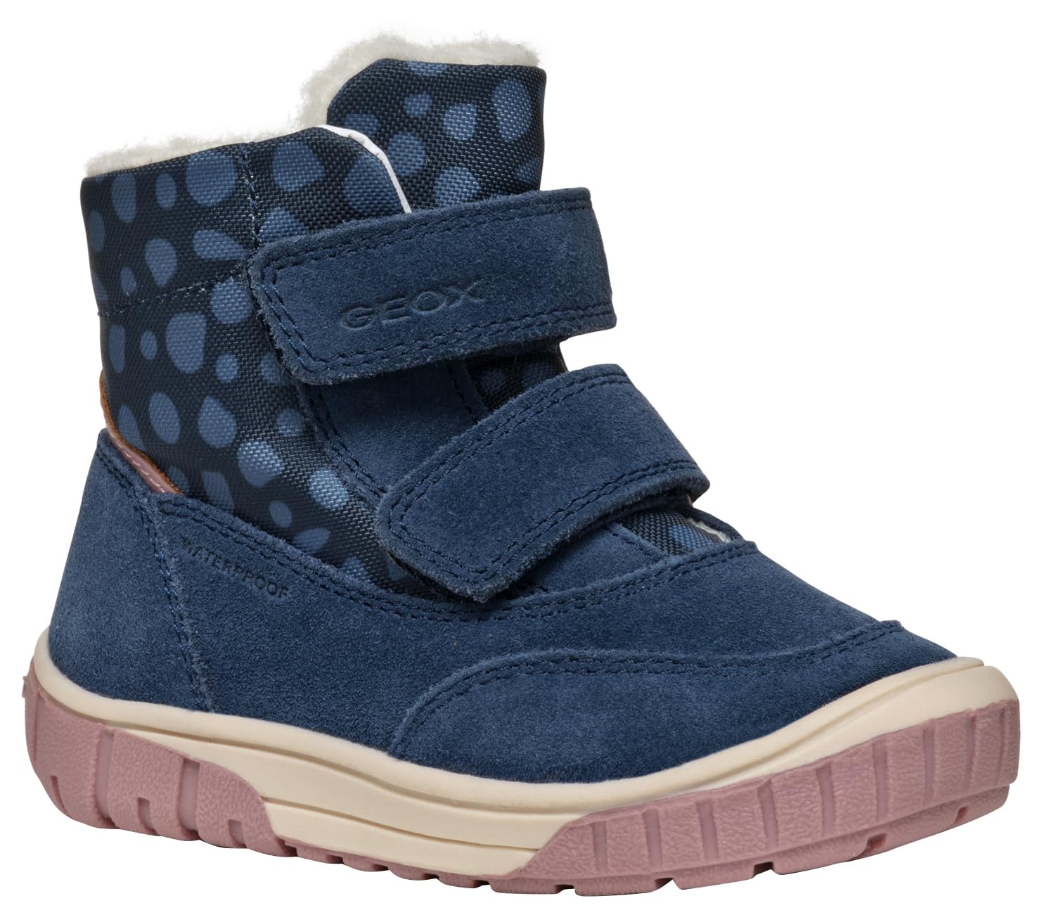 Geox Baby OMAR Girl WPF B Ankle Boot, Navy, 4 UK Child