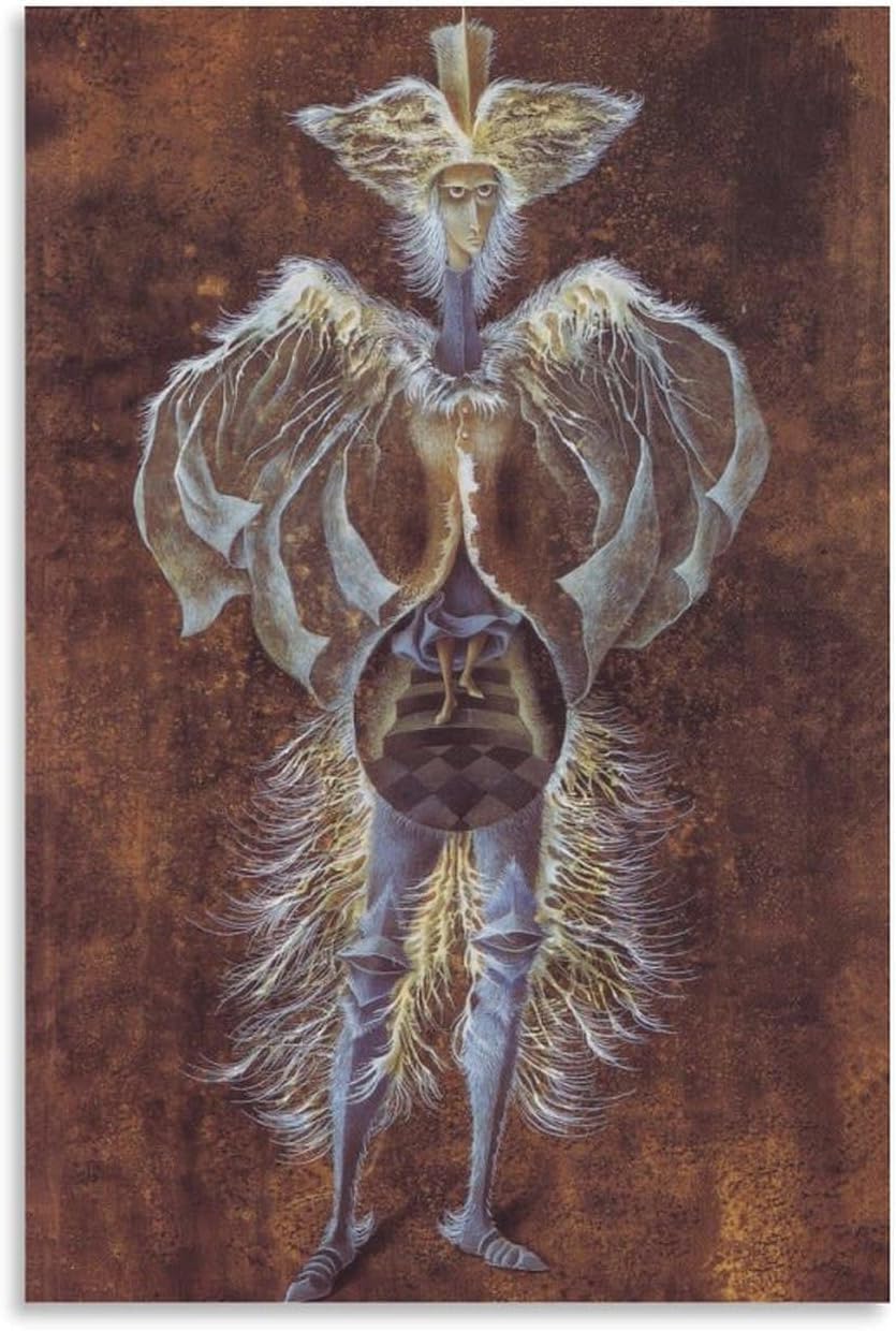 Rikin Liuff Astral Character by Remedios Varo Canvas Poster Art 40x60cm Frameless
