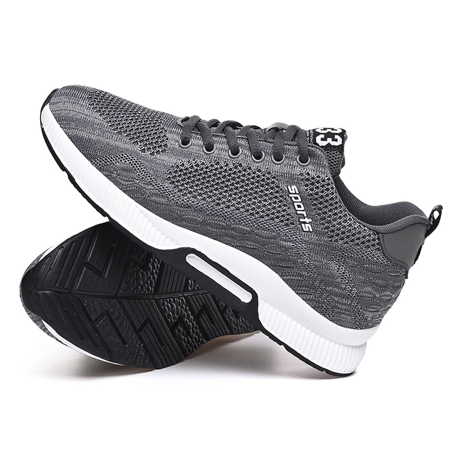Men Elevator Sneakers Invisible Height Increasing Elevator Shoes Sports Shoes 2.36 Inches Breathable Lace up Sneakers