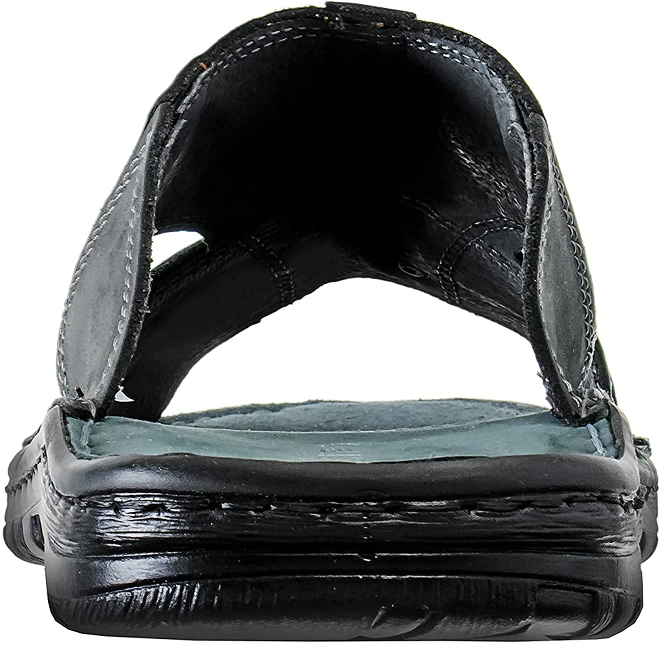 ESTRO Ciabatte Uomo Estive Pelle - Sandali Uomo Ciabatte in Pelle con Suola Gomma Antiscivolo s1