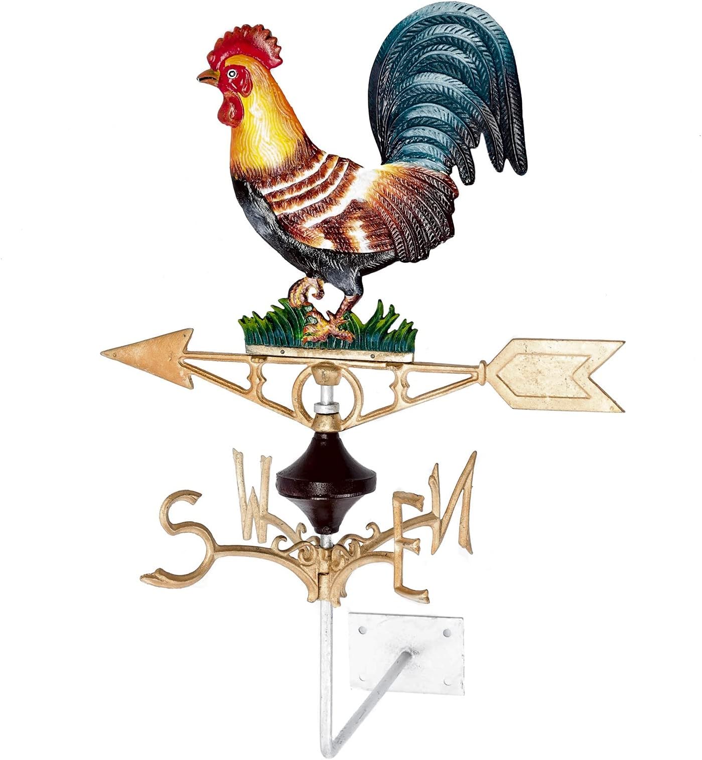 aubaho Nostalgie Wetterhahn Hahn Wetterfahne Windrad Eisen antik Stil