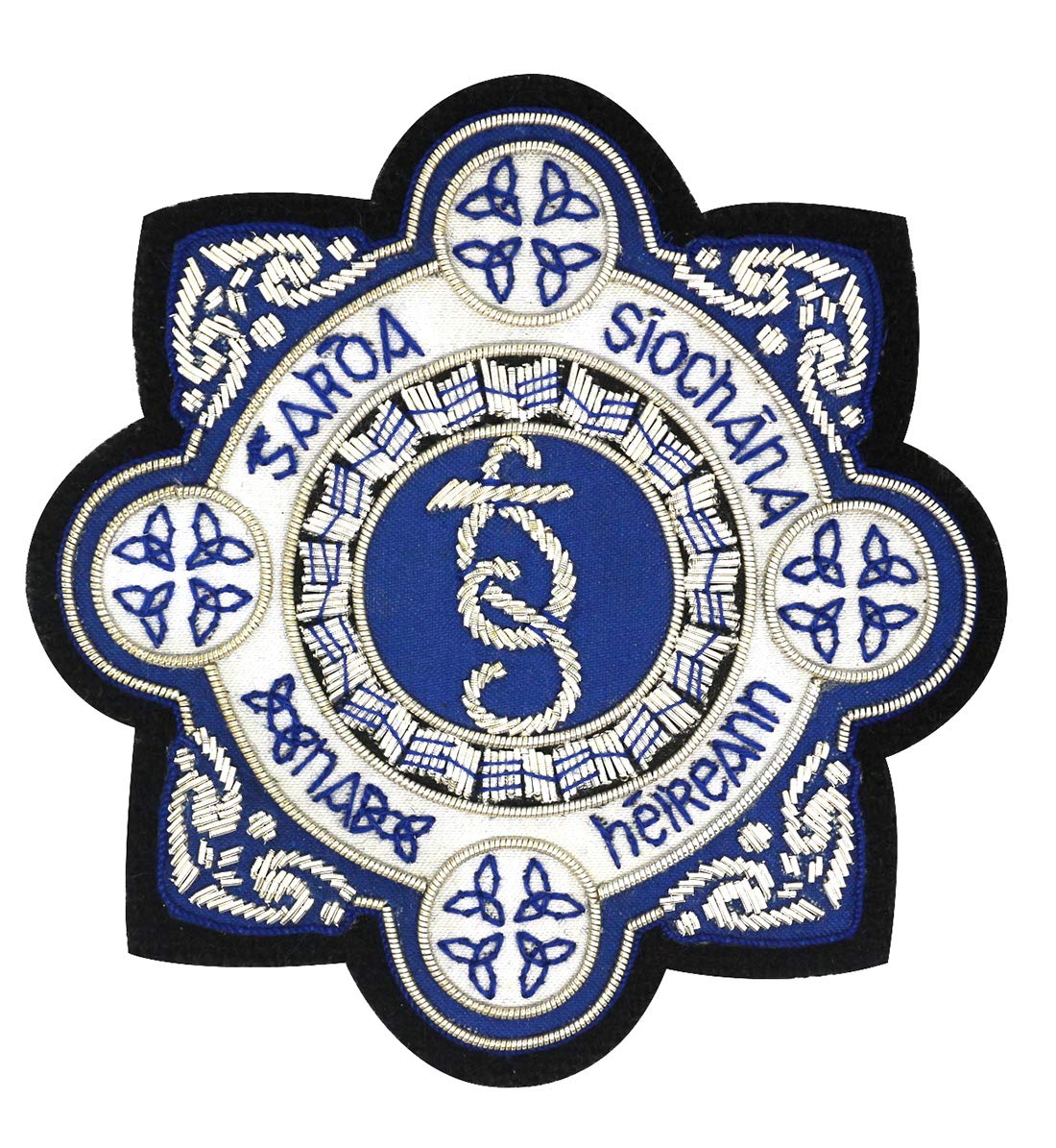 Family Crests Men's Black Garda Síochána Embroidered Blazer Badge