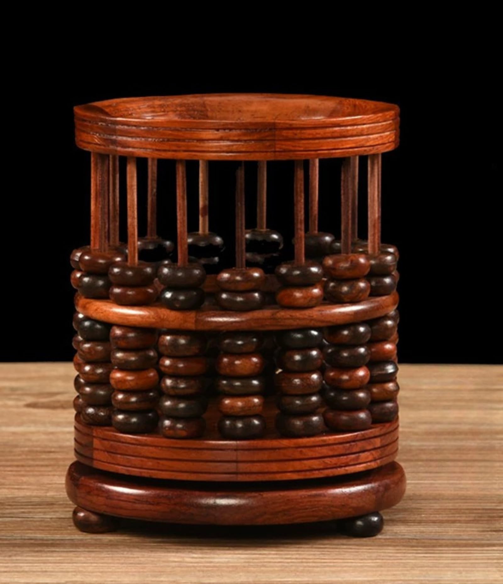 Drehbarer Stifthalter, Bürotischplatte, 12 cm, chinesischer Stil, Mao-Stifthalter, Ornament