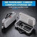 ZORBES® Carrying case Compatible with DJI OSMO 360, Action Camera Accessories Travel Bag Storage Case with Handle, Custom-Mold Design, Nylon Hard Shell Waterproof Travel Action Camera Zipper Case gallery image