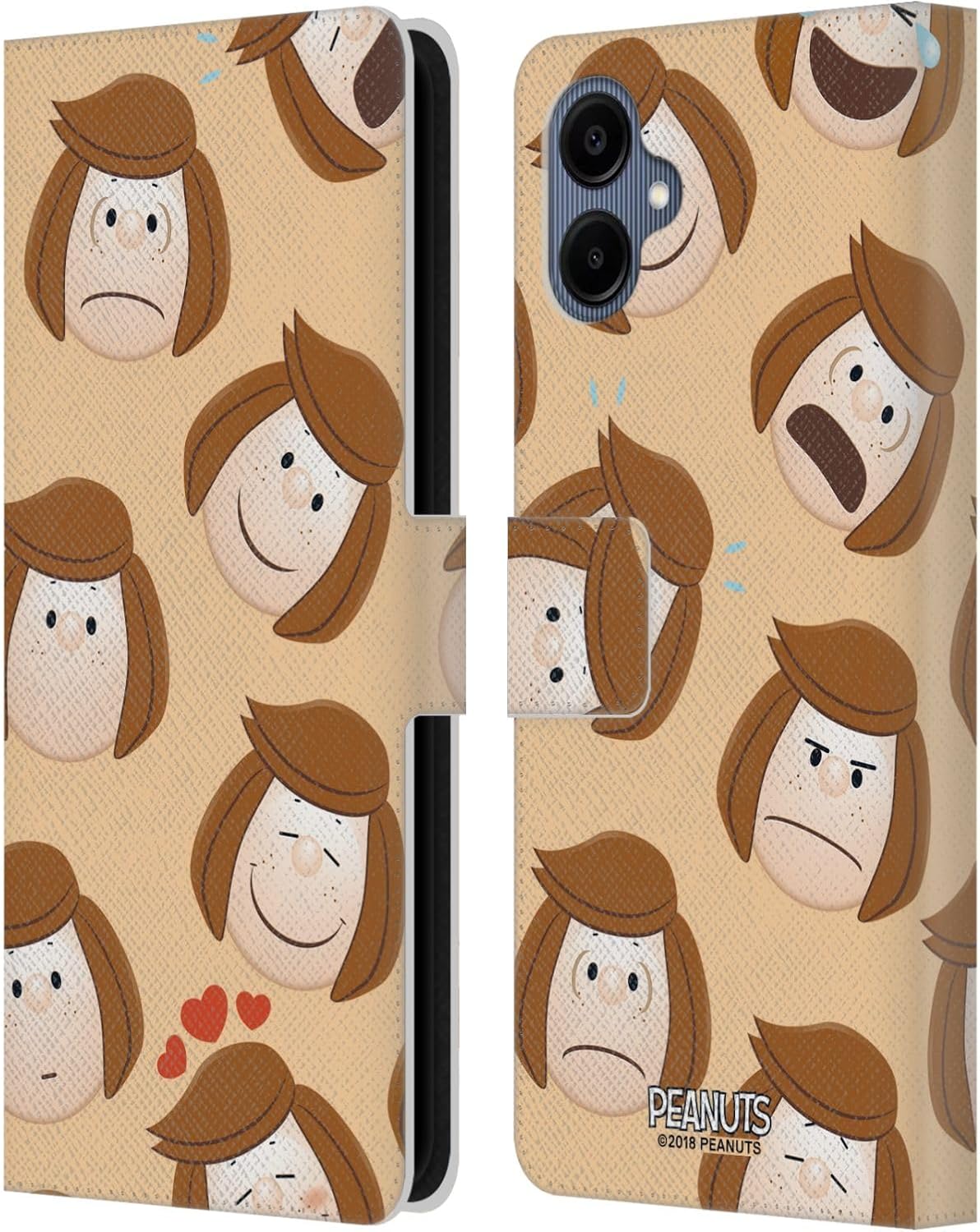 Head Case Designs Officially Licensed Peanuts Peppermint Patty Character Patterns Leather Wallet Case Compatible with Samsung Galaxy A06 4G / 5G