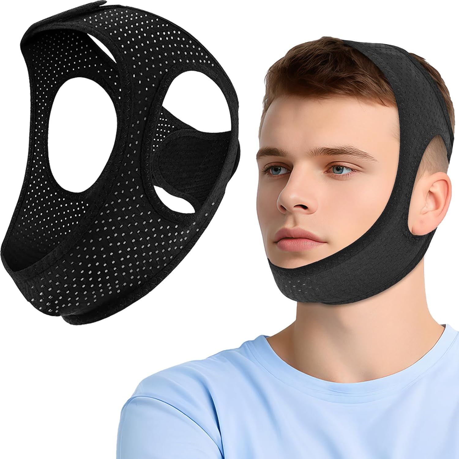Chin Strap for CPAP Users for Sleeping - Effective Prevention Snoring