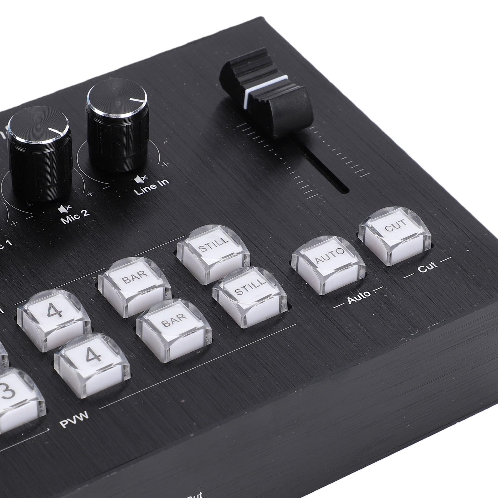 Switcher Video a 4 Ingressi e 2 Uscite, Anteprima del Segnale HD 4K Mixer per Streaming Live Mixing Audio Multicanale per Registrazione Live di Trasmissioni Multiple Mixer (Spina europea)