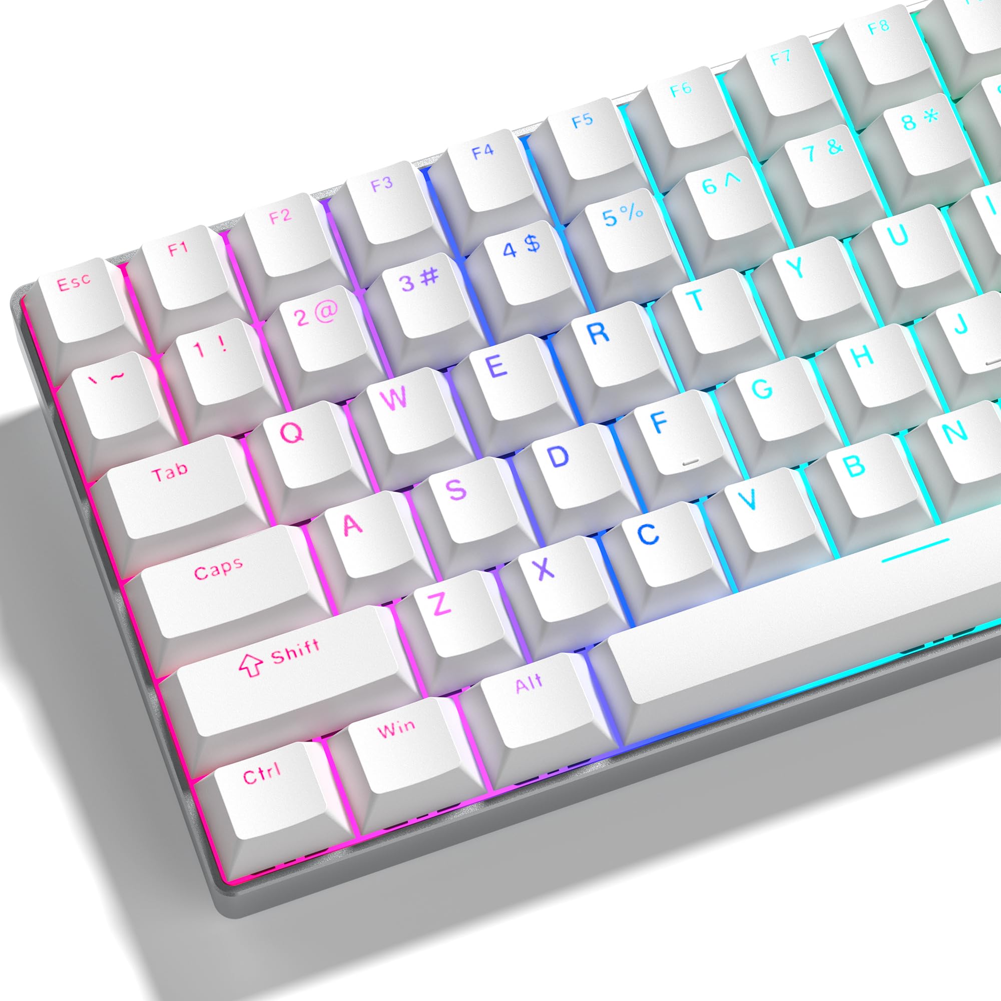 Amazon | 122キー キーキャップ ダブルショット PBT 光透過 キー