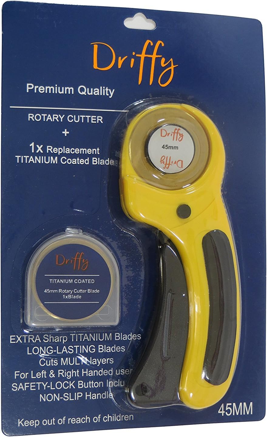 Rotary Cutter with Titanium Blade Spare - by Driffy - 45mm