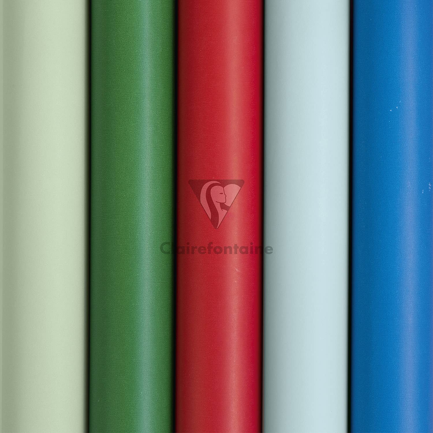 Clairefontaine 95802C 1 rouleau de papier cadeau Tiny Rolls, 90 g, 5 x 0,35 m, pratique en petit format, 1 rouleau, couleurs assorties, motifs de Noël
