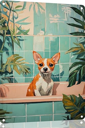 Miniatura 21 de Divertidos carteles de metal para decoración de baño y bañera, póster de metal retro para decoración de baño, bar, hogar, baño, decoración de pared,