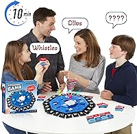 Vista 5 de Word Game with LED Display, Alphabet Games, Fast-Paced Family Board Game for Learning Playing Game Gifts for Ages 3+ (Blue)