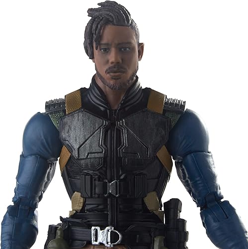 Vista 5 de Marvel Legends Series Black Panther - Figura de Killmonger Erik de 6.0 pulgadas