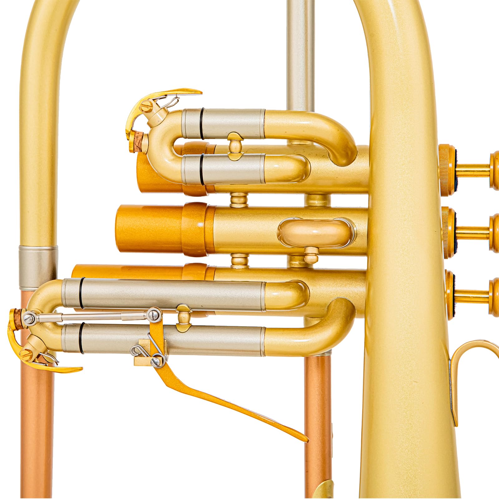 FH-8390 bb flugelhorn jazz modelo 155 mm campana de acero inoxidable mate