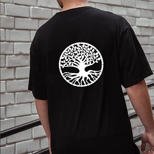 Miniatura 7 de Plantillas de árbol de la vida para pintar sobre aerógrafo de madera, plantas naturales, plantillas de dibujo de palmeras pequeñas para lienzo,